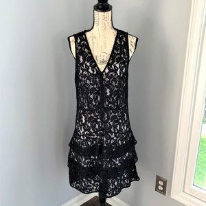 Michael Kors Black Lace Cocktail Dress